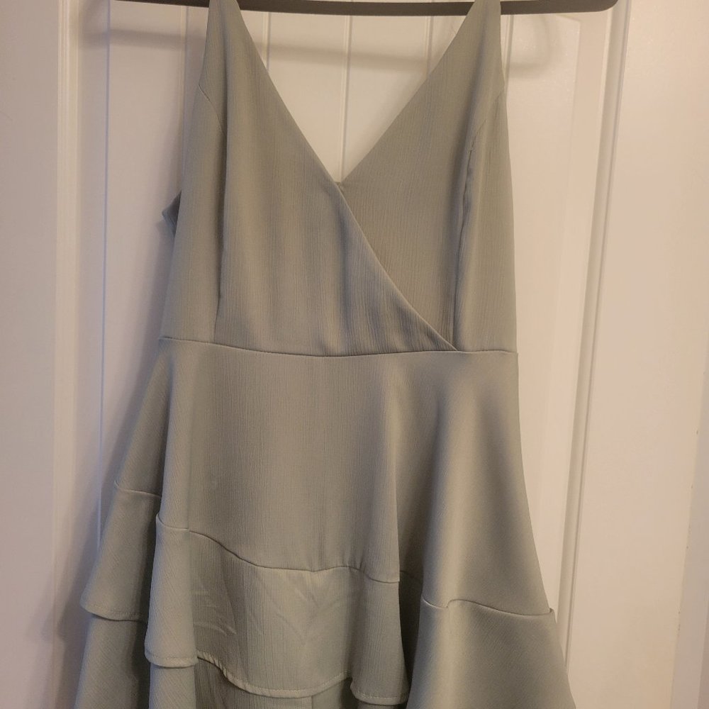 Altar'd State olive green romper Size M